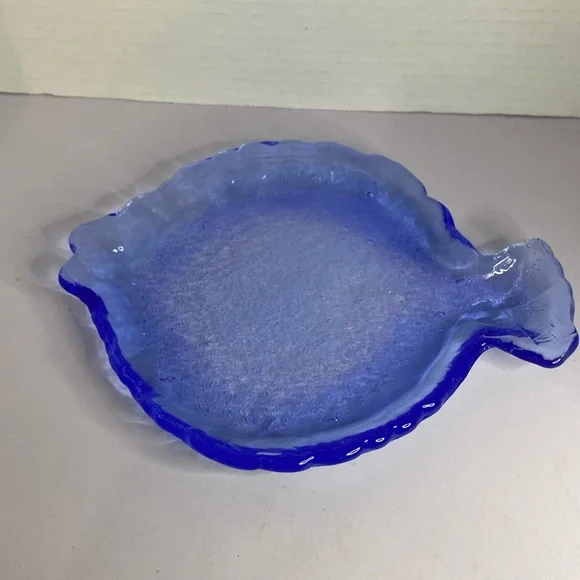 Blue bubble art glass - Picture 1 of 2
